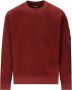 C.P. Company Rode Geborstelde Diagonale Fleece Sweatshirt Rood Heren - Thumbnail 1