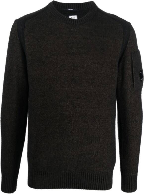 C.P. Company Round-neck Knitwear Zwart Heren