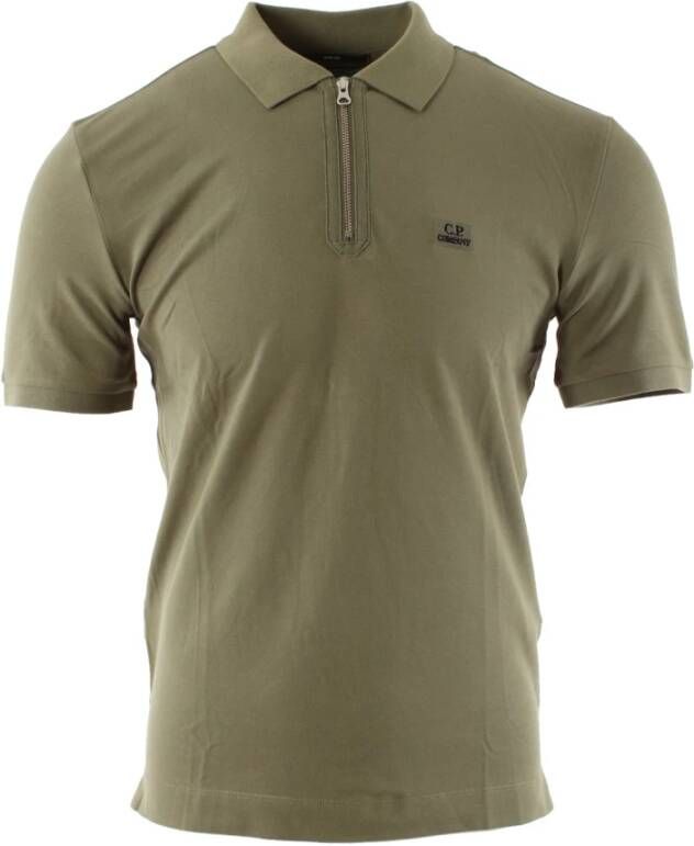 C.P. Company Slim Fit Groene Polo voor Heren Groen Heren