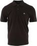 C.P. Company Slim Fit Polo Shirt met Logo Patch Detail Black Heren - Thumbnail 1