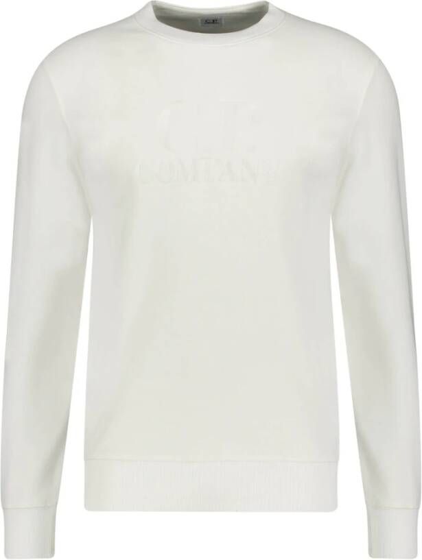 C.P. Company Stijlvol Geborduurd Sweatshirt White Heren