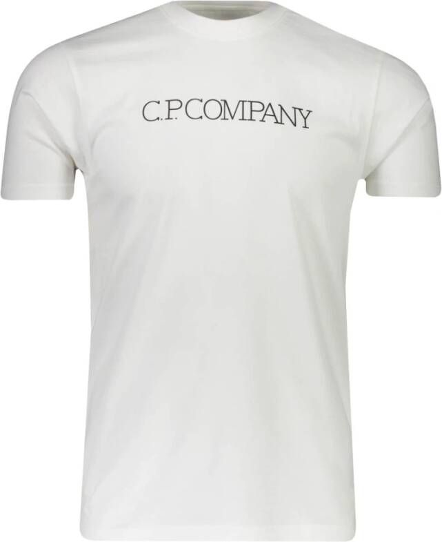 C.P. Company Stijlvol Logo T-Shirt White Heren
