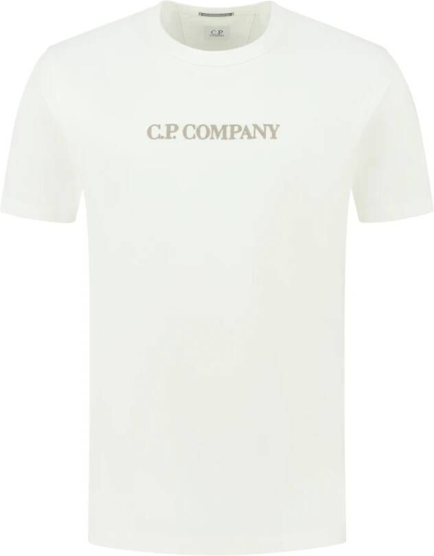 C.P. Company Stijlvolle Heren T-Shirt Upgrade Jouw Garderobe White Heren