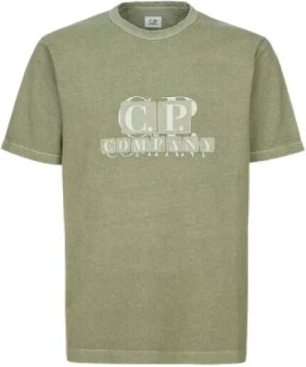 C.P. Company Stijlvolle Heren T-Shirts Nu Kopen! Groen Heren