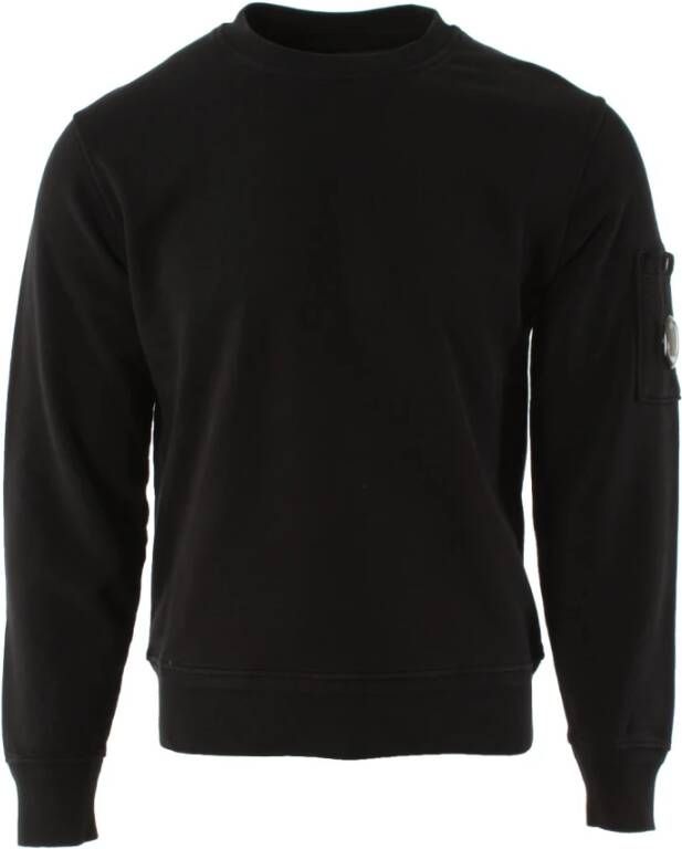 C.P. Company Zwart katoenen sweatshirt met ronde hals Zwart Heren