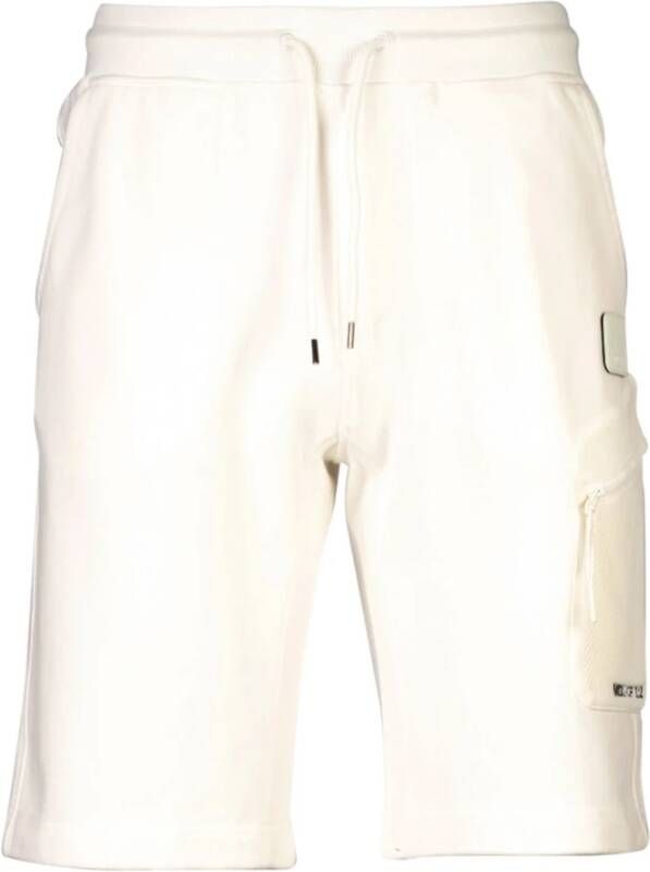 C.P. Company Stijlvolle Lange Shorts White Heren