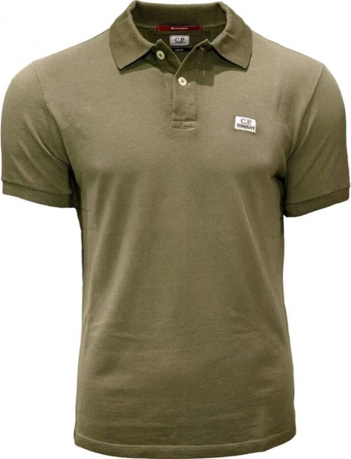 C.P. Company Stijlvolle Re-Colour Polo Shirt Groen Heren