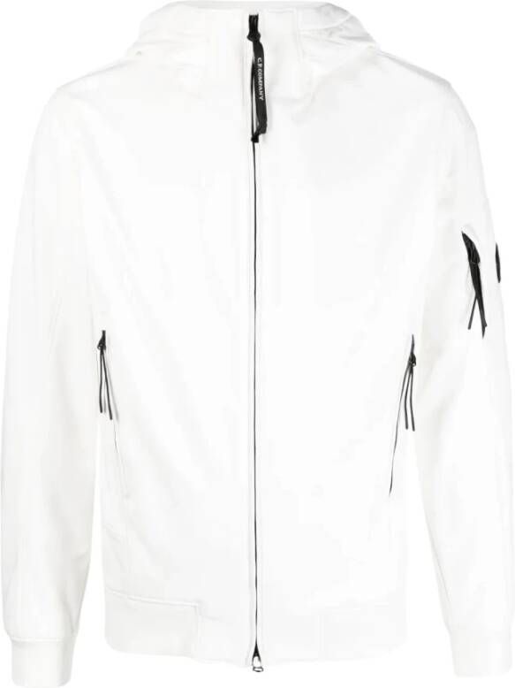 C.P. Company Stijlvolle Zip-through Sweatshirt voor Heren Wit Heren