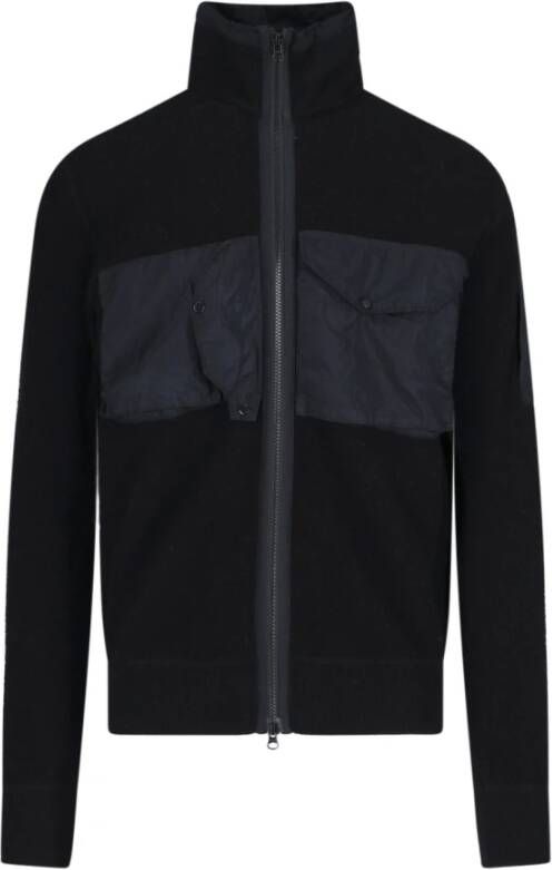 C.P. Company Stijlvolle Zip-Through Sweatshirt voor Heren Zwart Heren