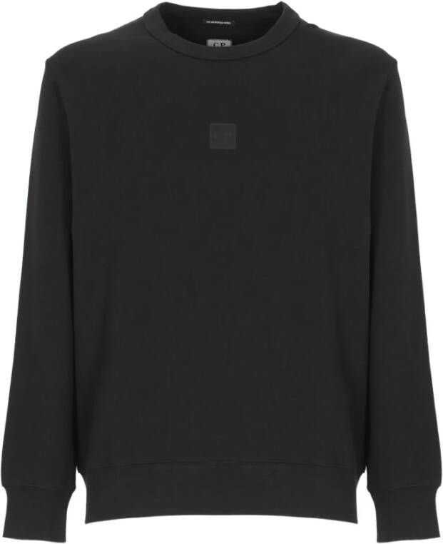 C.P. Company Stijlvolle Zwarte Katoenen Sweatshirt voor Heren Zwart Heren