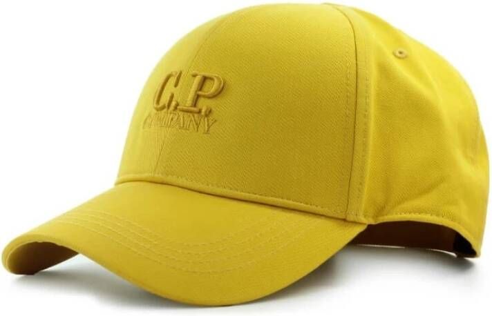 C.P. Company Streetwear Baseball Cap met geïntegreerde goggles Geel Heren