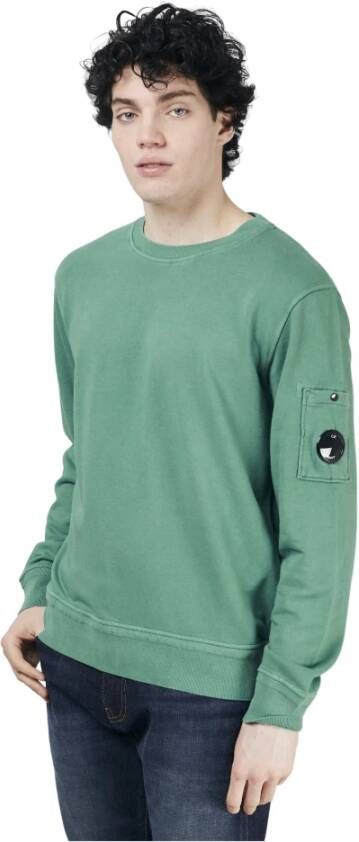 C.P. Company CO Stof Sweatshirt Stijlvol en Comfortabel Green Heren