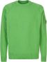 C.P. Company Groene lamswollen trui met ronde hals Green Heren - Thumbnail 1