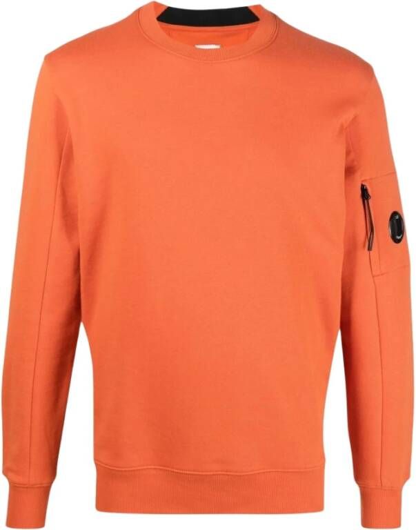 C.P. Company Comfortabele Crew Neck Sweatshirt Oranje Heren