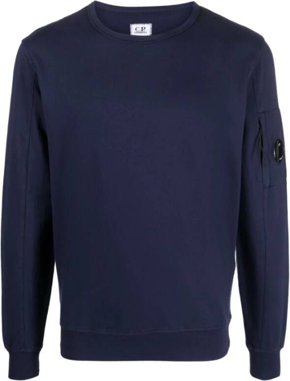 C.P. Company Elegante en Functionele Crewneck Sweatshirt Blue Heren