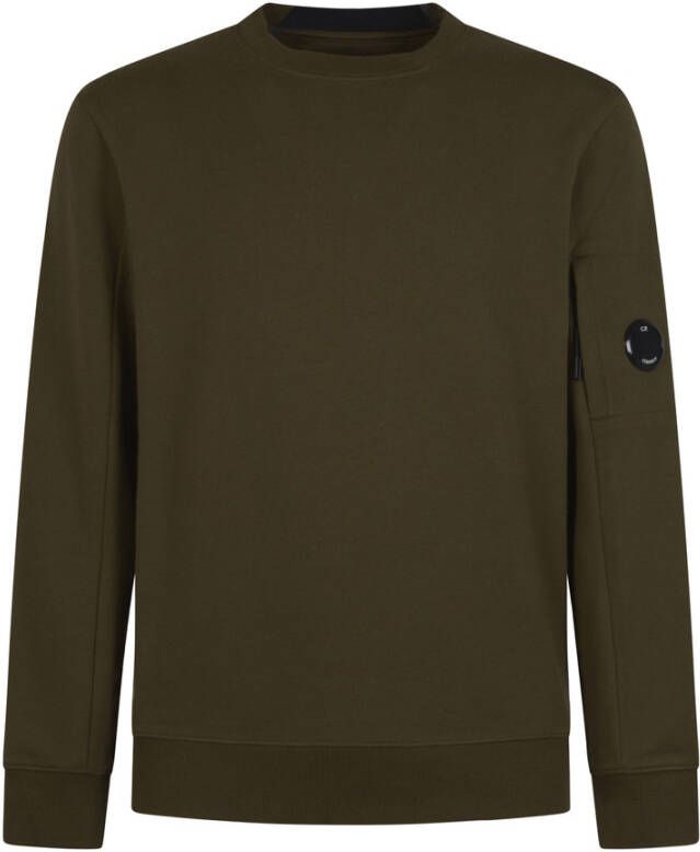 C.P. Company Militair Groene Diagonal Raised Fleece Sweatshirt Green Heren