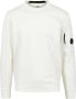 C.P. Company Diagonaal Verhoogde Ronde Hals Sweatshirt in Wit White Heren - Thumbnail 2