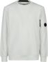 C.P. Company Klassieke Diagonal Raised Fleece Sweatshirt White Heren - Thumbnail 1