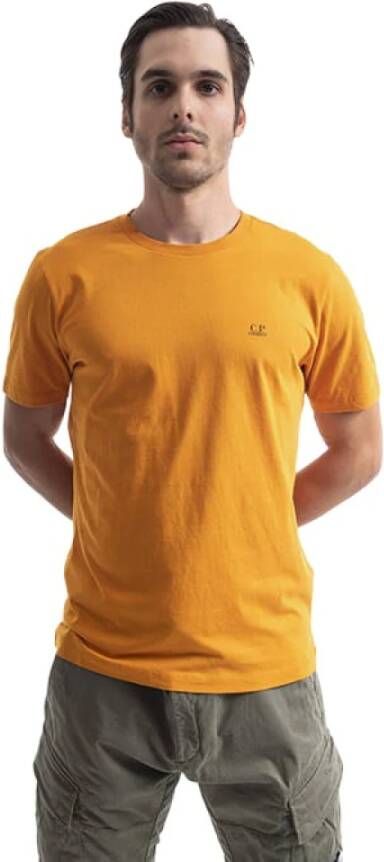 C.P. Company Oranje Goggle Print Heren T-shirt Orange Heren