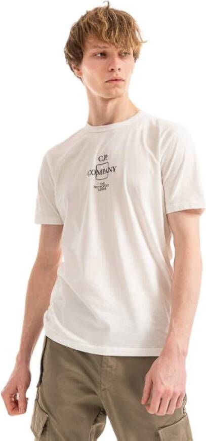 C.P. Company T-shirt Short Sleeve 12Cmts120A005100W103 Wit Heren
