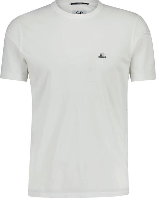 C.P. Company Witte Tacting Piquet T-shirt voor Heren White Heren