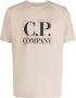 C.P. Company Logo Print Heren T-shirt Beige Heren - Thumbnail 3