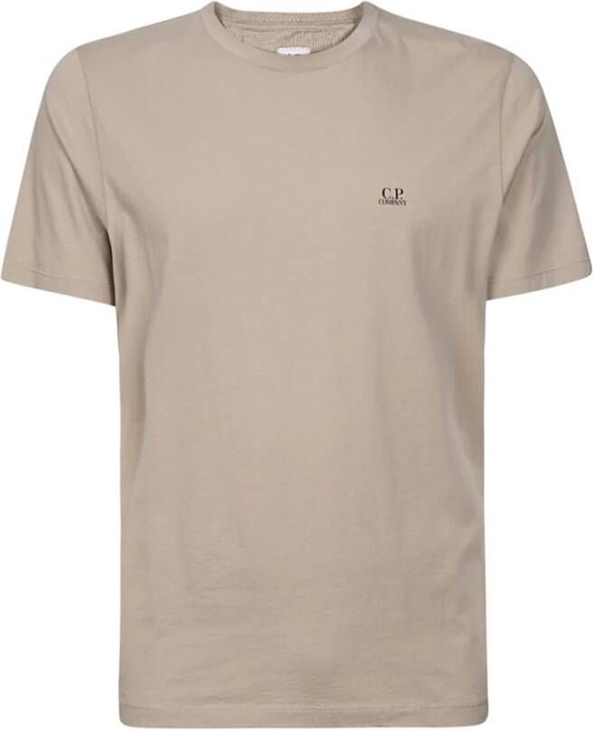 C.P. Company Zandkleurig Hoogwaardig T-Shirt Beige Heren
