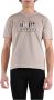 C.P. Company T-Shirt met Versleten Logo Patch Beige Heren - Thumbnail 3