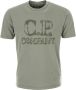 C.P. Company Khaki Kleur Ronde Hals T-Shirt voor Heren Green Heren - Thumbnail 1
