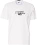 C.P. Company Witte Katoenen Crewneck T-shirt met Bedrukt Ontwerp White Heren - Thumbnail 1