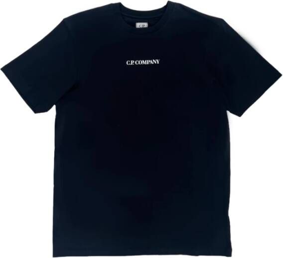 C.P. Company Zwarte T-shirts en Polos voor Heren Zwart Heren