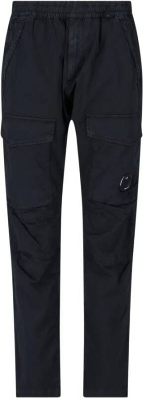 C.P. Company Slim-Fit Tapered Broek Black Heren