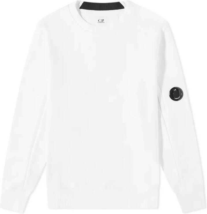 C.P. Company Klassieke Diagonal Raised Fleece Sweatshirt White Heren