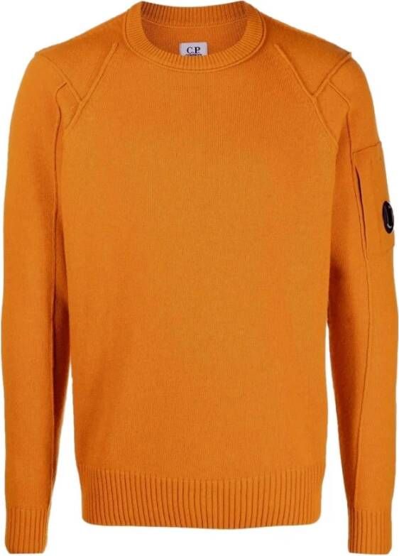 C.P. Company Trainingsshirt Oversize Sweatshirt Model Dc081 Oranje Heren
