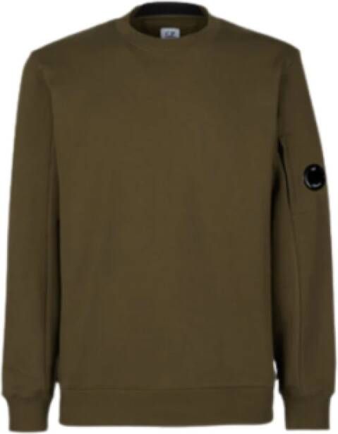 C.P. Company Bruine Diagonale Fleece Sweater voor Heren Brown Heren