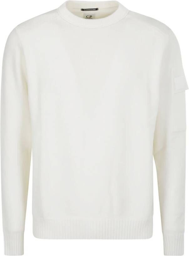C.P. Company Metropolis Series Crew-neck Sweater White Heren