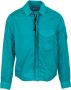 C.P. Company Turquoise Overshirt Stijlvol en Comfortabel Lichtgewicht Jack Blauw Heren - Thumbnail 1
