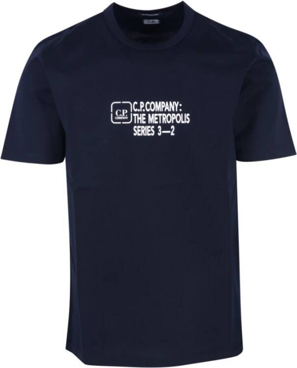 C.P. Company Upgrade je casual garderobe met dit Total Eclipse T-shirt Blauw Heren