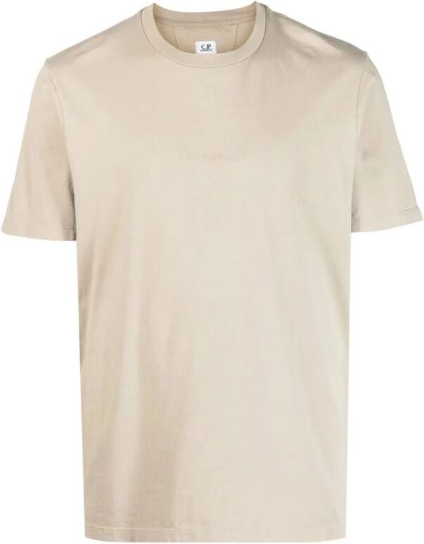 C.P. Company Upgrade je casual look met dit Print T-Shirt Beige Heren