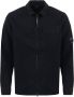 C.P. Company Zwarte Shirt met Ritssluiting Klassieke Kraag en Borstzak Zwart Heren - Thumbnail 1