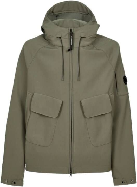 C.P. Company Verstelbare Coulisse Jas Groen Green Heren