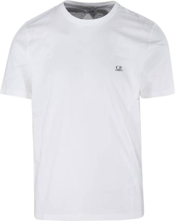 C.P. Company Wit Goggle Print T-Shirt White Heren