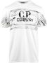 C.P. Company Wit T-shirt met ronde hals en contrastlogo White Heren - Thumbnail 1