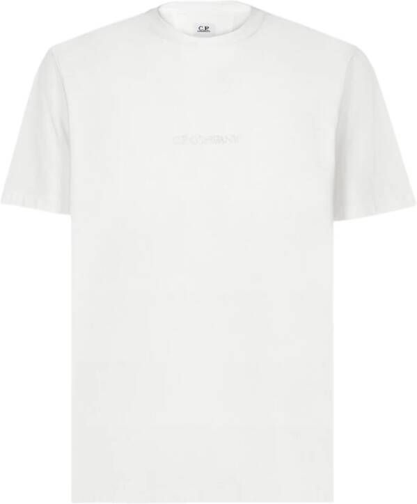 C.P. Company Wit Zeeman Grafisch Print T-Shirt White Heren
