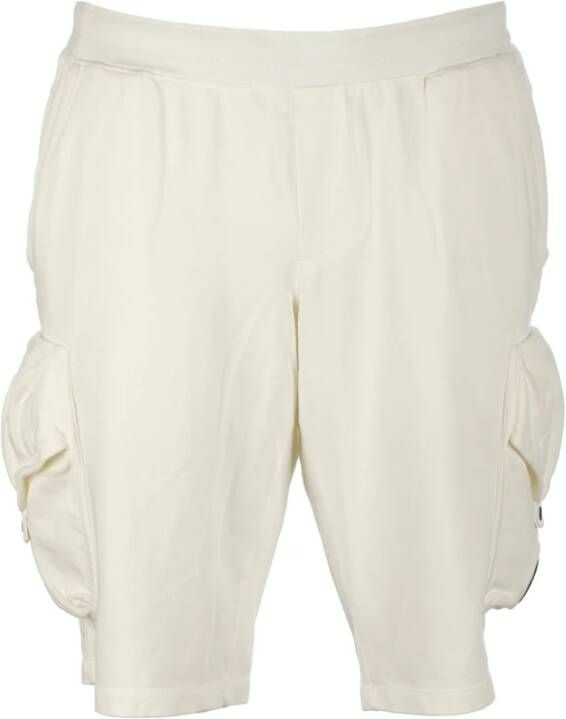 C.P. Company Witte Shorts met Logo Detail White Heren