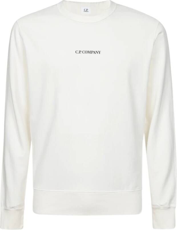 C.P. Company Witte Sweaters Blijf comfortabel en stijlvol Wit Heren