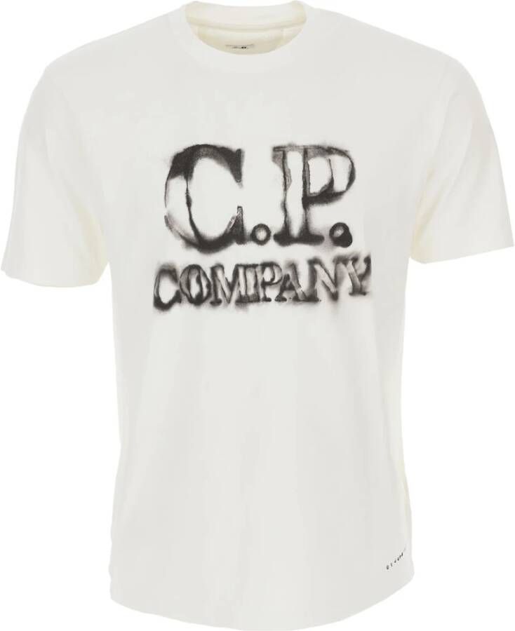 C.P. Company Witte T-shirts en Polos voor Heren White Heren