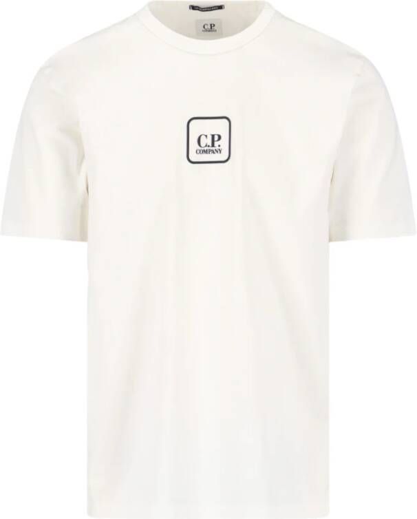 C.P. Company Metropolis Logo-Print Katoenen T-Shirt White Heren