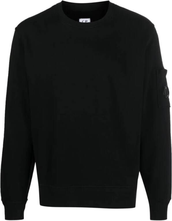 C.P. Company Zwart katoenen sweatshirt met ronde hals Zwart Heren