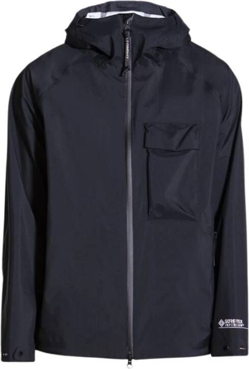 C.P. Company Zwarte Gore-Tex Ritsjas Zwart Heren
